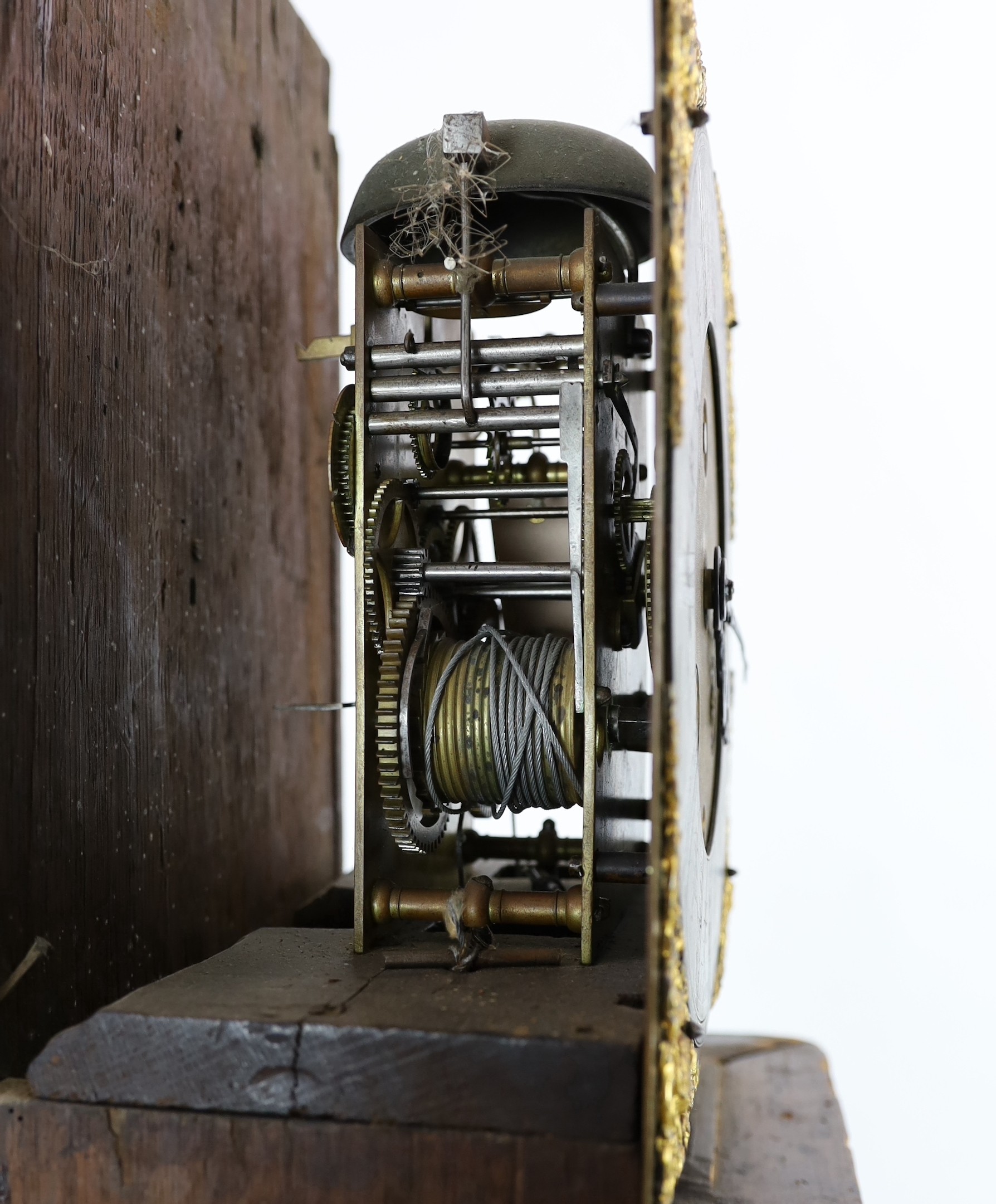 Thomas Dalston. A William and Mary walnut and marquetry eight day longcase clock, 44cm wide, 198cm high